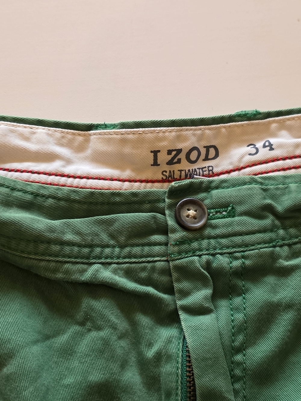 Izod Saltwater Green Men's Chino Shorts